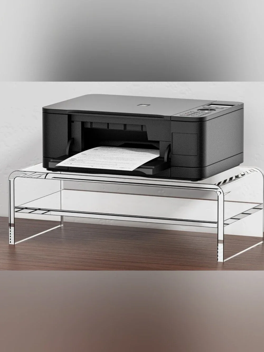 Egchi 2-Tier Clear Acrylic Monitor Stand & Desk Riser (16